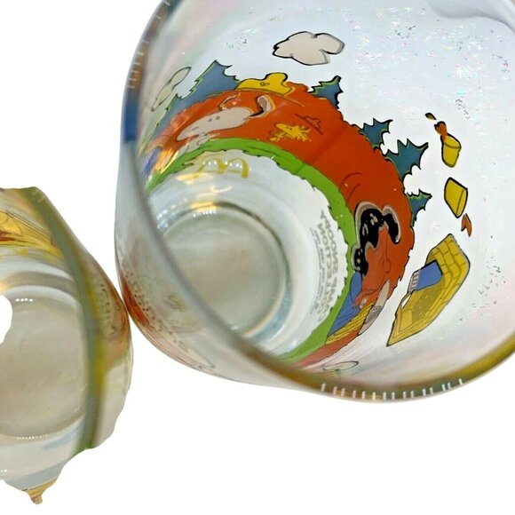 Two McDonalds ORIGINAL 1970S Peanuts Camp Snoopy Collection Glasses Charlie Brow - Picture 11 of 12